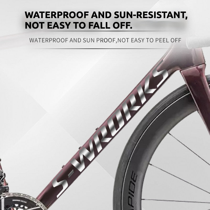 Specialized S-Works Tarmac SL8 Frame Logo Cover Decal Sticker | Waterproof Custom Road Bike Frame Decal