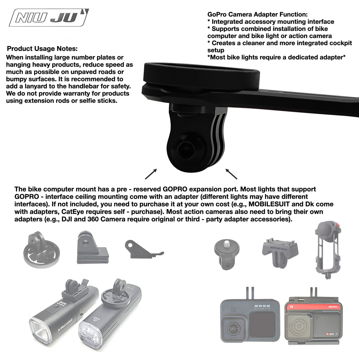 LOOK A Stem 675 Computer Mount Extension with Titanium Screws