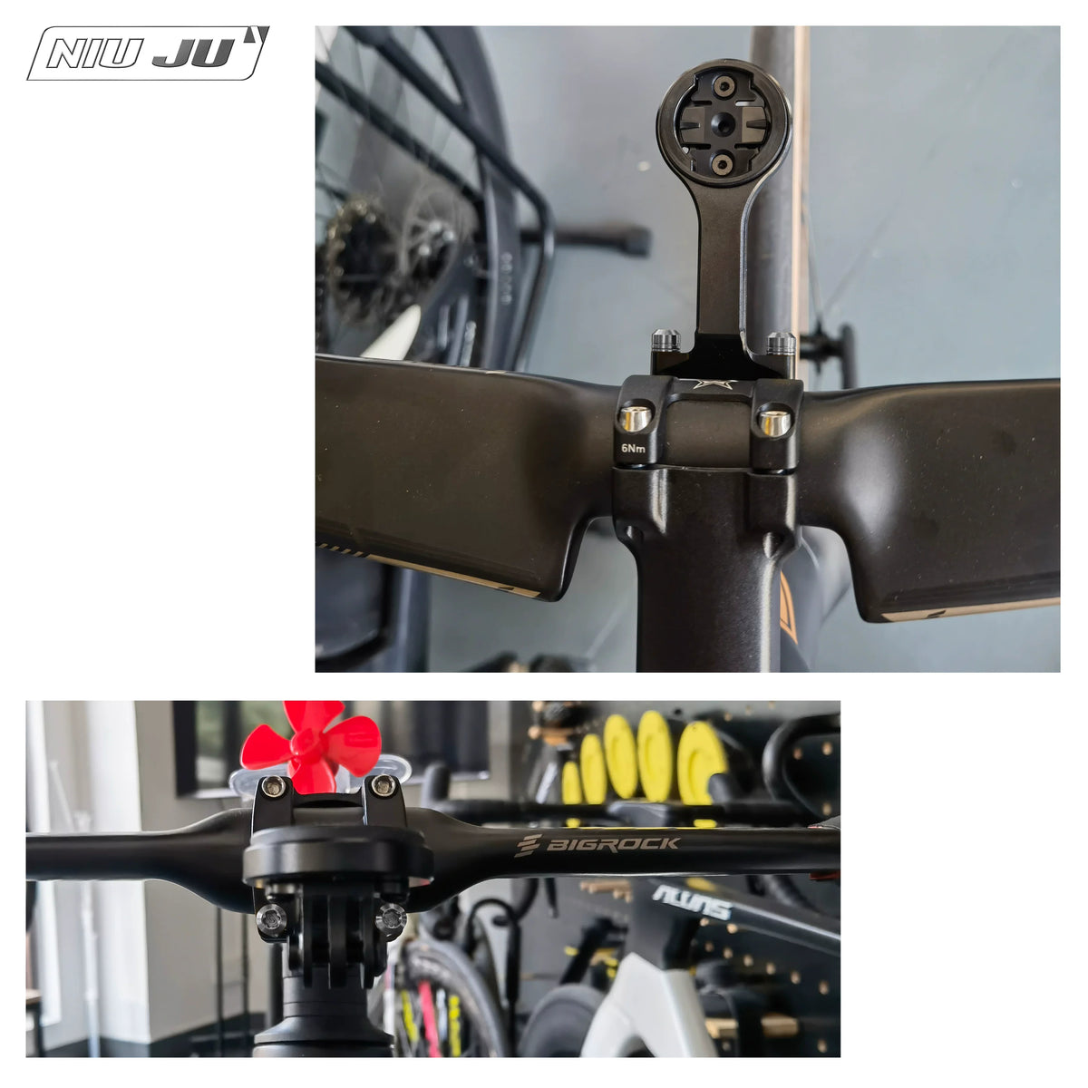 TORQUE Aluminum Computer Mount for MOSSO ST08 Stem | Garmin Wahoo Bike Mount
