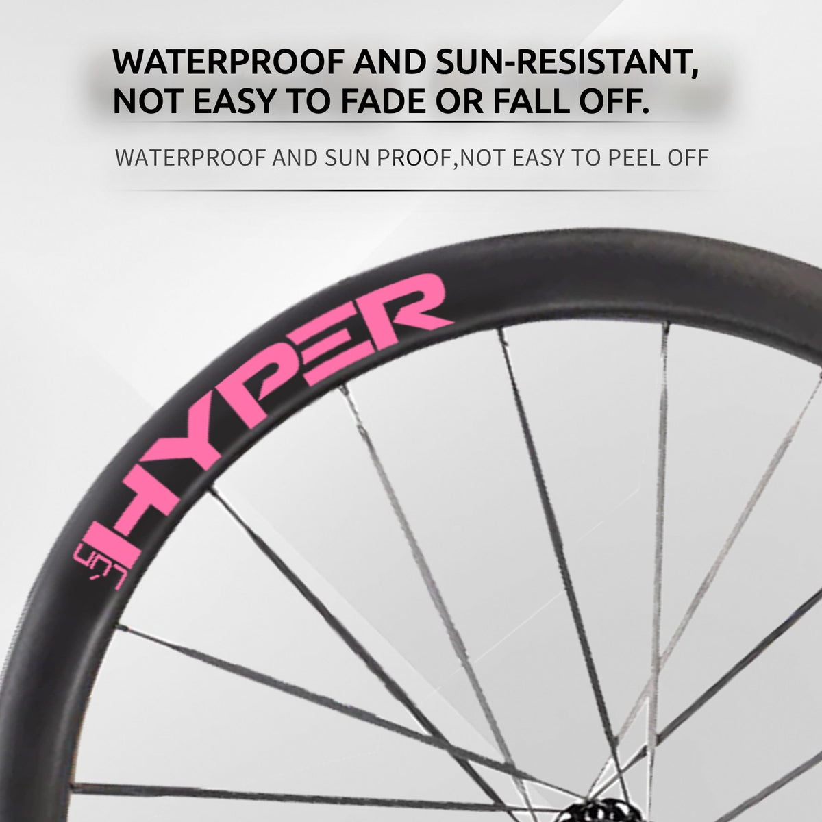 Infinity Logo Decals for Lún HYPER 3 D45 Gen 3 Wheelset | Waterproof Rim Overlay Stickers(Complete Decal Set for Two Wheels + Spare Decals Included)