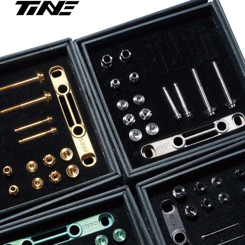 Kit de Parafusos TiNE Ultraleve de Titânio para Shimano Dura-Ace 9270 / Ultegra 8170 / 105 7170 – Cores Múltiplas