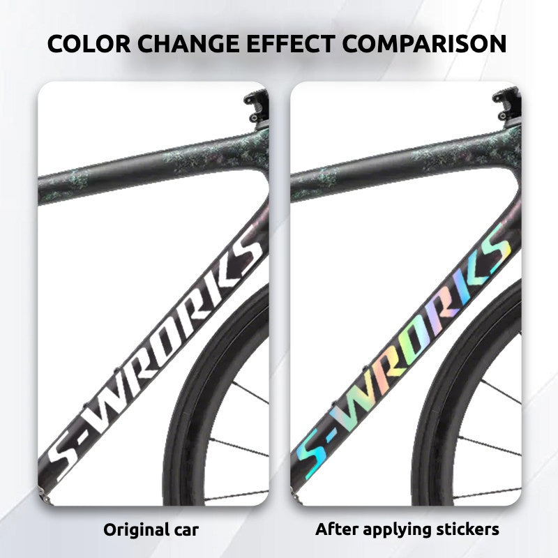 Specialized S-Works Aethos Frame Logo Cover Decal Sticker | Waterproof Custom Lightweight Road Bike Frame Decal