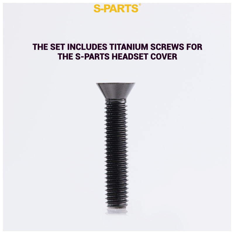 S-PARTS Tampa de Mesa de Direção Titanium OD2 34.9 mm|Usinada CNC|Vários Modelos Disponíveis