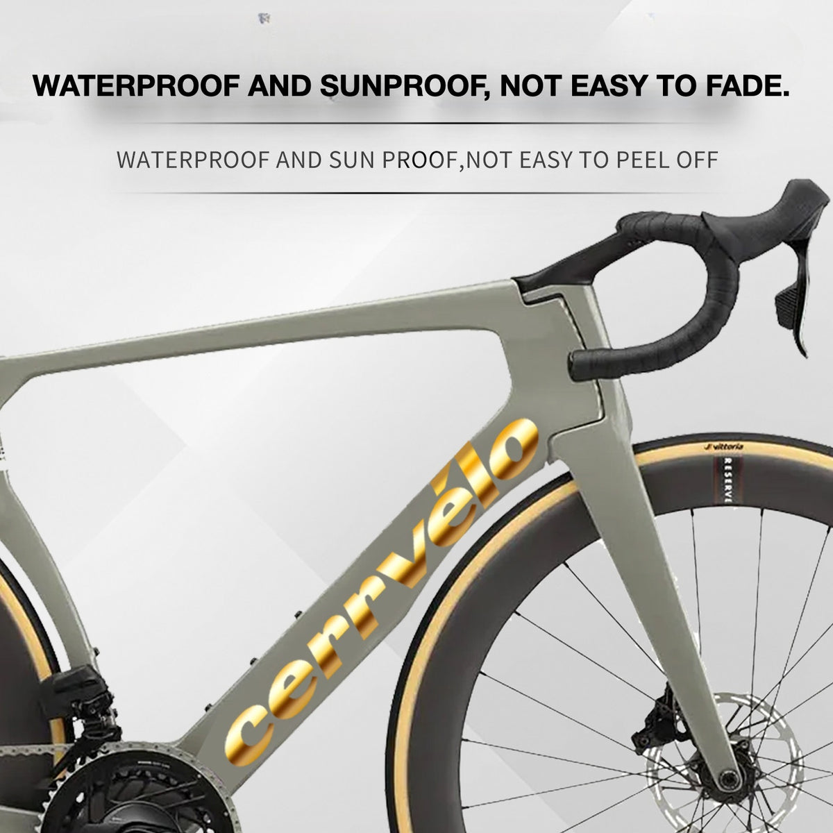 Custom OEM Logo Decals for 2025 Cervélo S5 Road Bike Frame | Waterproof Overlay Stickers(Please leave your frame size in the order notes when placing your order.)