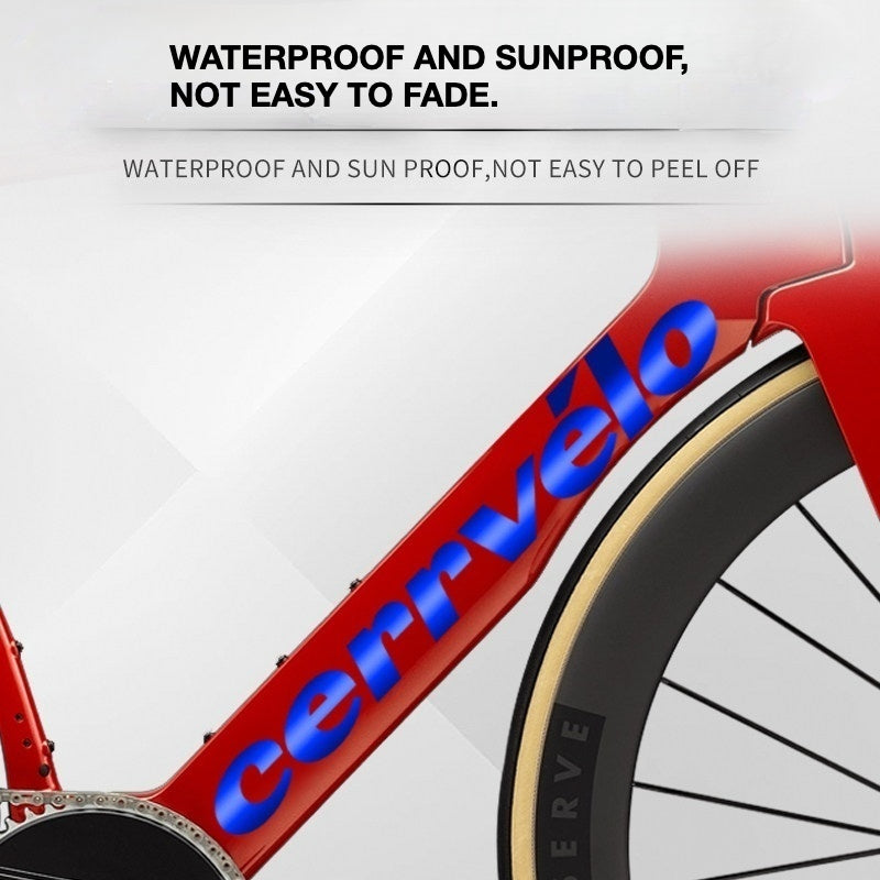 Custom OEM Logo Decals for 2026 Cervélo S5 Road Bike Frame | Waterproof Overlay Stic(Please leave your frame size in the order notes when placing your order.)