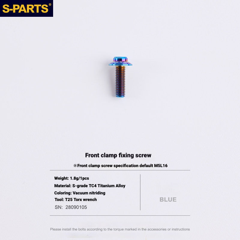 S-PARTS Road Bike Disc Brake Titanium Alloy Screw Set for SRAM RED Force Rival 12-speed AXS