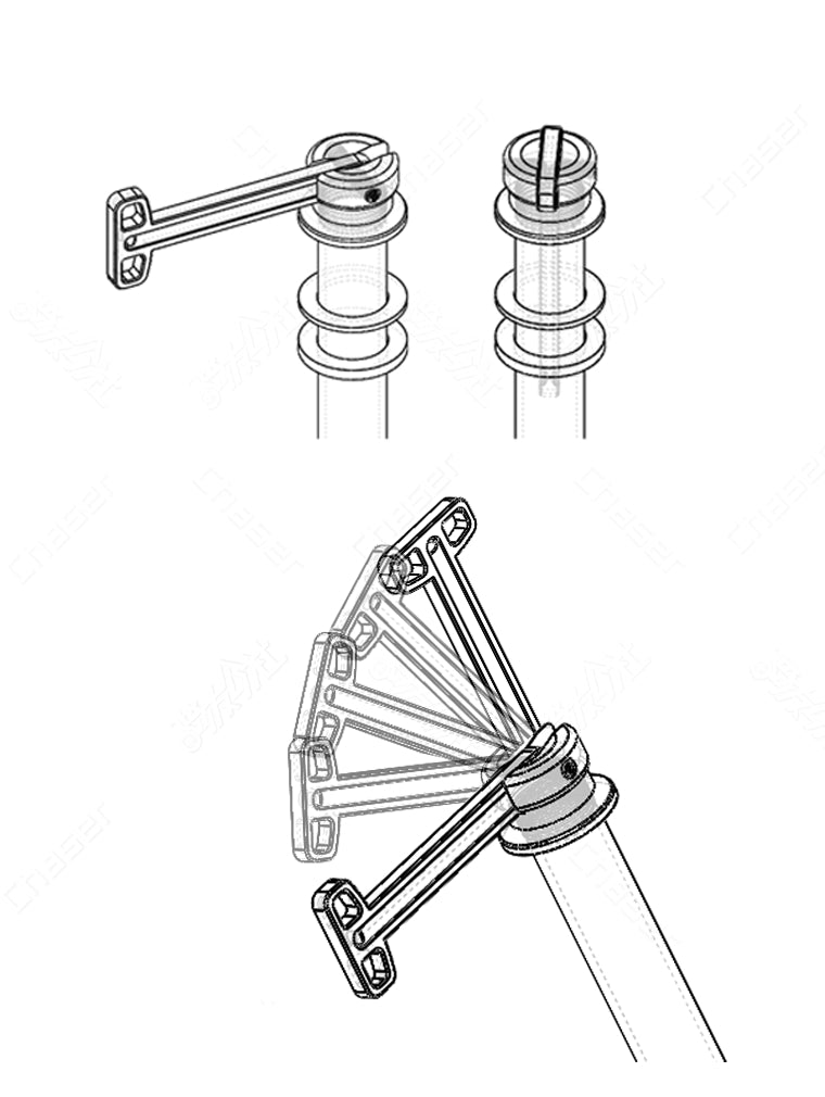 Perno passante a sgancio rapido nascosto in lega di titanio ultraleggero da 12 mm per Sworks Specialized SL8/SL7/SL6