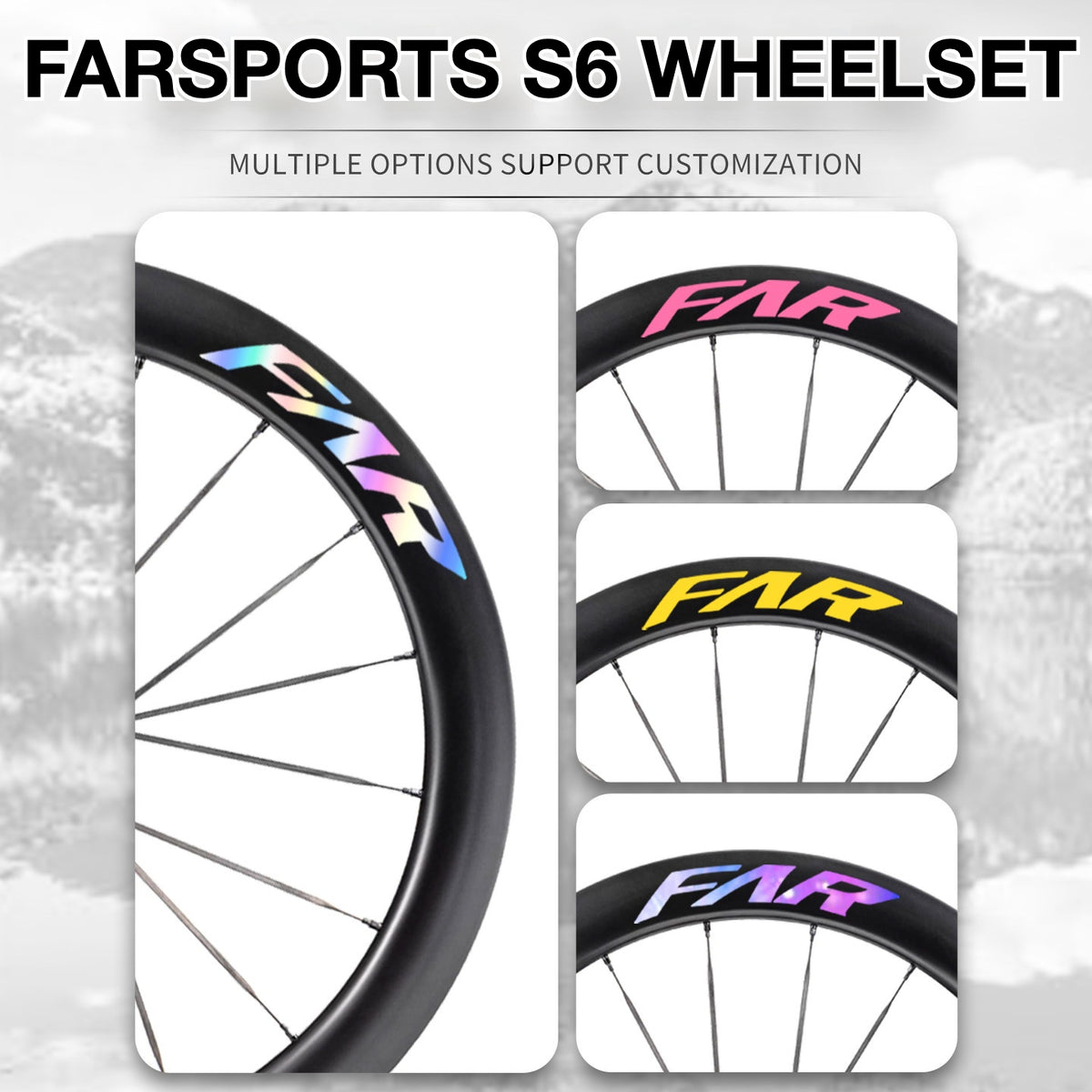 2025 FARSPORTS S6 Wheel Decal Sticker Kit – Logo Cover & Color Change