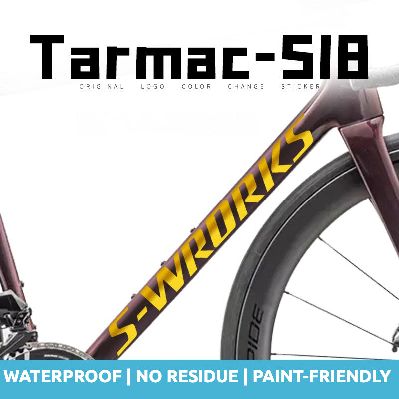 Specialized S-Works Tarmac SL8 Frame Logo Cover Decal Sticker | Waterproof Custom Road Bike Frame Decal