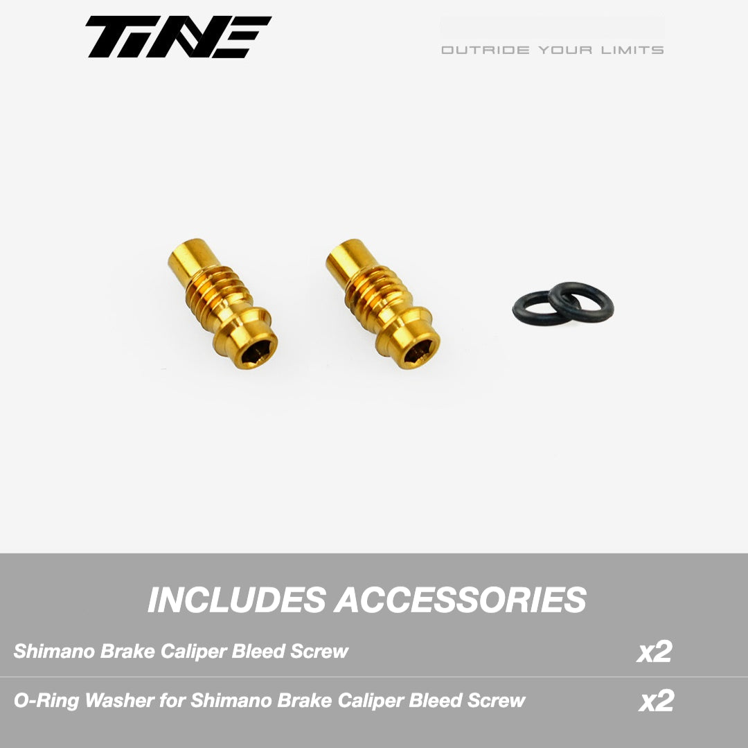 TiNE Titanium Shimano Brake Caliper Bleed Screw | Ultra-Light Road Bike Upgrade