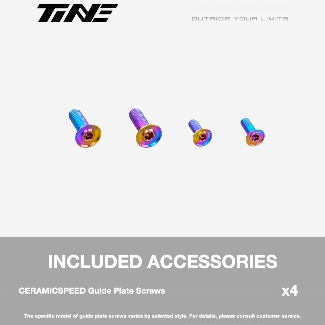 TiNE Titanium Guide Pulley Screws – CERAMICSPEED OSPW Compatible