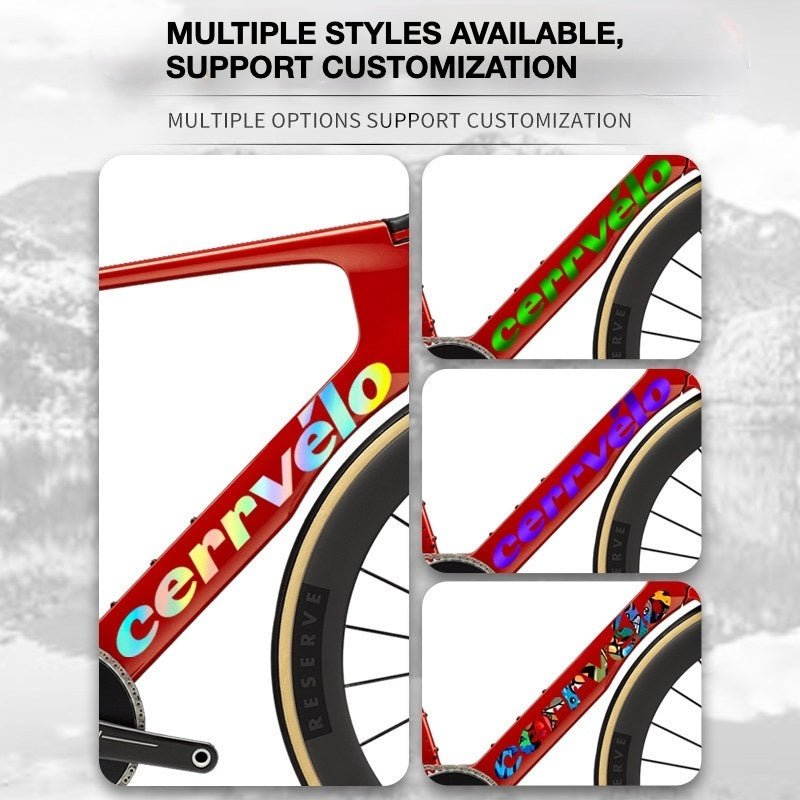 Custom OEM Logo Decals for 2026 Cervélo S5 Road Bike Frame | Waterproof Overlay Stic(Please leave your frame size in the order notes when placing your order.)