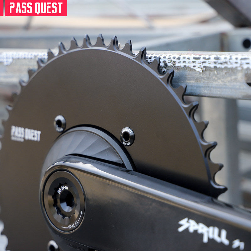PASS QUEST X110BCD Narrow-Wide Chainring for Shimano 4-Arm Road Cranks | 36T–60T 1x