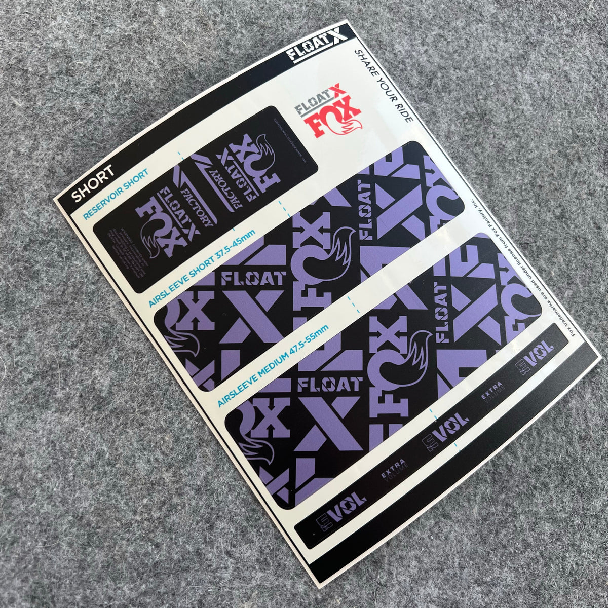 Custom Decal Kit for 2025 FOX FLOAT X Rear Shock | FACTORY MTB Shock Stickers | AM / Enduro