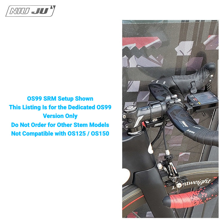 NIUJU Computer Mount for FSA OS-99 Stem | CNC Aluminum Garmin Wahoo Mount