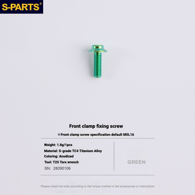 S-PARTS Road Bike Disc Brake Titanium Alloy Screw Set for SRAM RED Force Rival 12-speed AXS
