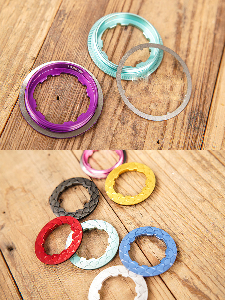 Chaser Ultra-Léger Shimano Cassette de Vélo de Route Bague de Serrage - 2,9g Usinée CNC ALU7075