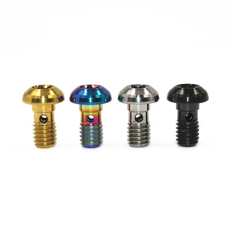S-PARTS Shimano MTB Titanium Brake Hose Banjo Bolt | XTR XT SLX M7100 M8000 M8100 M8120 M9000 M9020 M9120