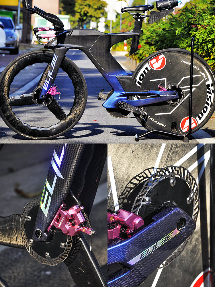 Chaser 0-AERO Rotor de Freio a Disco Aero Ultra-Leve – 160mm / 140mm | Bicicleta de Estrada, TT e Triathlon, Usinado em CNC, Center Lock