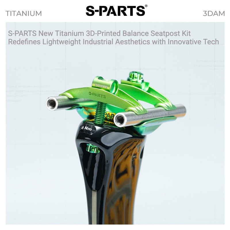 Kit de Yoke para Abraçadeira de Selim em Titânio S-PARTS para Cannondale SystemSix Gen 5 | Upgrade de Canote Leve Impresso em 3D