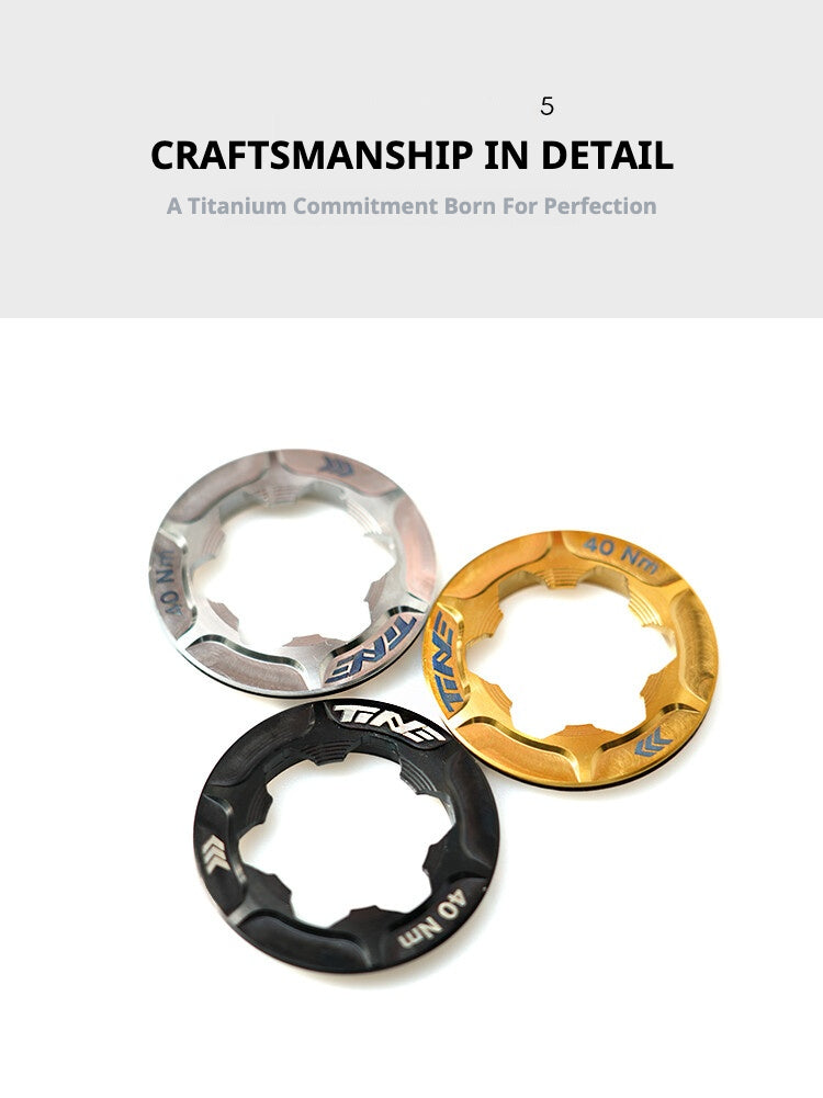 Titanium CNC Bague de Serrage de Rotor Center Lock | Compatible avec Shimano CLX XR R9270 R9170 R8170 Série RT-MT | 5g Ultra-léger | Options de Couleur Disponibles 1PCS