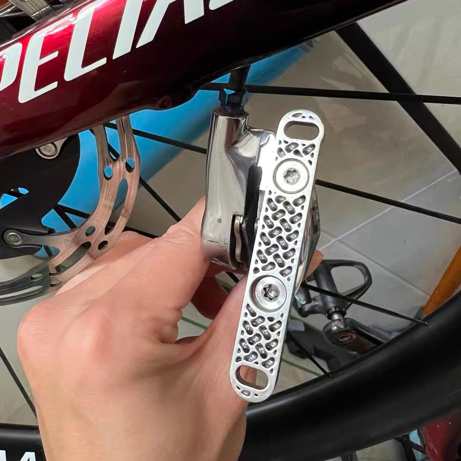 Titanium 140-160mm Disc to Flat Mount Adapter|3D Printed Road Bike Brake Converter|SL8 & Universal