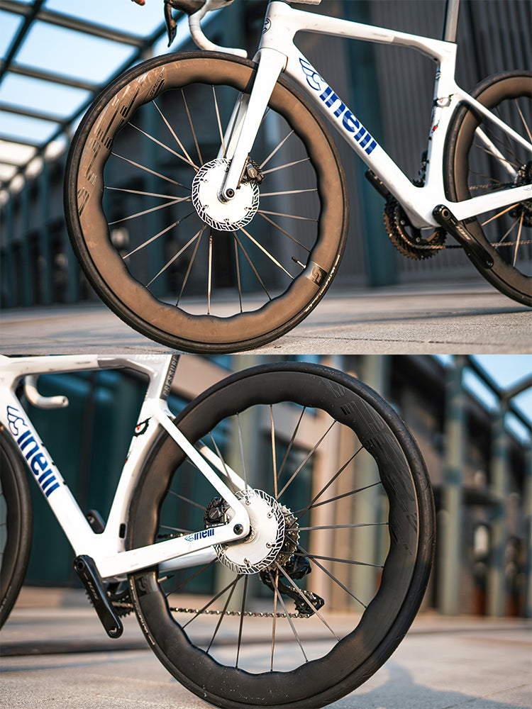 Chaser 0-AERO Rotor de Freio a Disco Aero Ultra-Leve – 160mm / 140mm | Bicicleta de Estrada, TT e Triathlon, Usinado em CNC, Center Lock