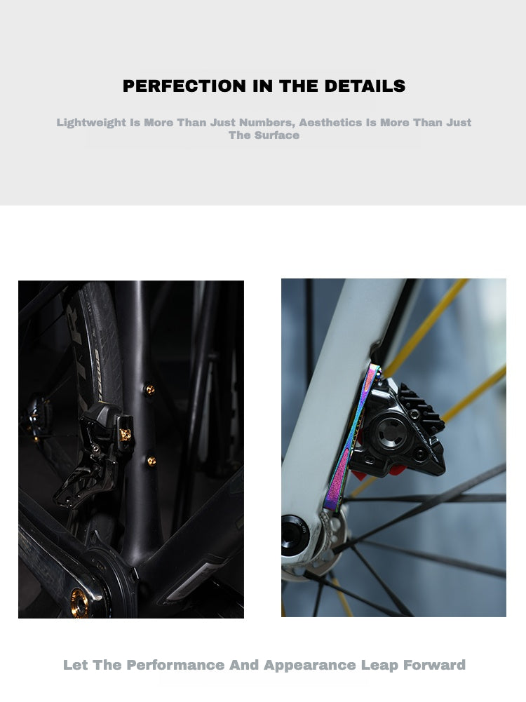 Kit de Parafusos TiNE Ultraleve de Titânio para Shimano Dura-Ace 9270 / Ultegra 8170 / 105 7170 – Cores Múltiplas