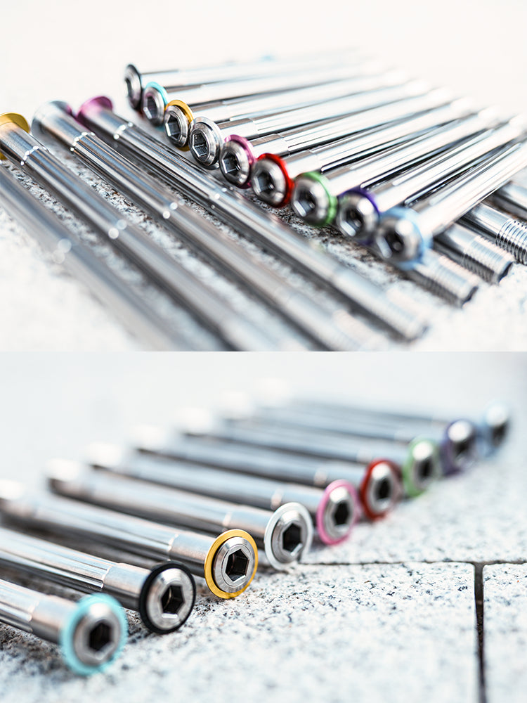 Set d'axes traversants en titane Chaser pour Pinarello DOGMA F – Axes CNC ultra-légers 34g