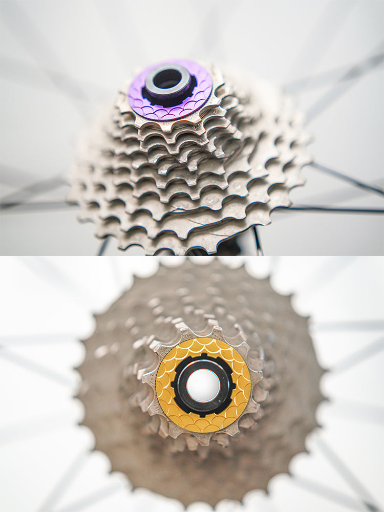 Chaser Ultra-Léger Shimano Cassette de Vélo de Route Bague de Serrage - 2,9g Usinée CNC ALU7075