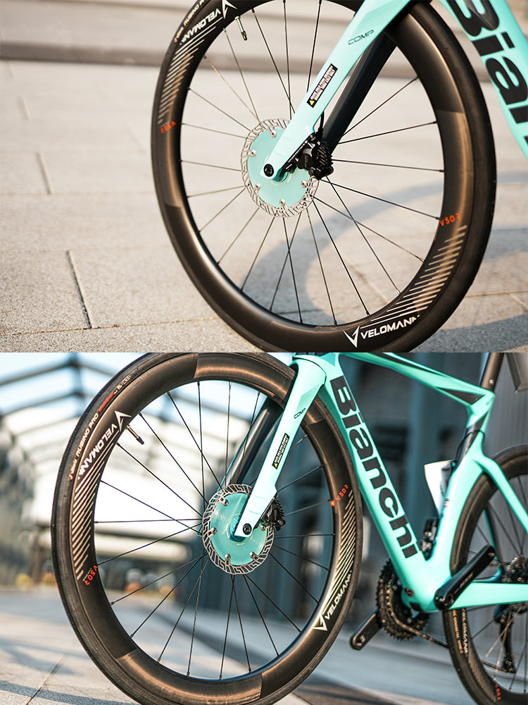 Chaser 0-AERO Rotor de Freio a Disco Aero Ultra-Leve – 160mm / 140mm | Bicicleta de Estrada, TT e Triathlon, Usinado em CNC, Center Lock