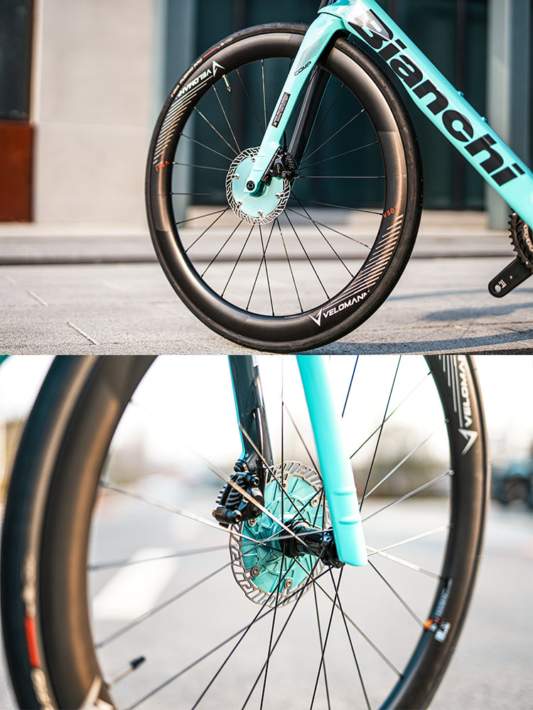 Chaser 0-AERO Rotor de Freio a Disco Aero Ultra-Leve – 160mm / 140mm | Bicicleta de Estrada, TT e Triathlon, Usinado em CNC, Center Lock