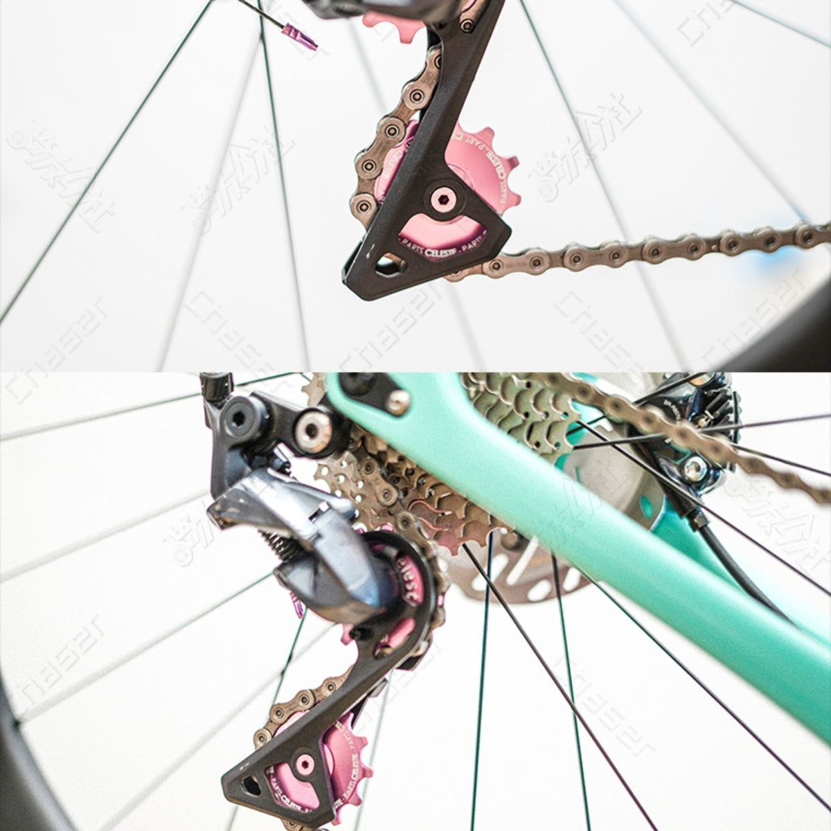Chaser-Sports Poulie de dérailleur arrière céramique 12T – 10,2 g – Compatible avec Shimano / SRAM / Campagnolo – 9/10/11/12 vitesses