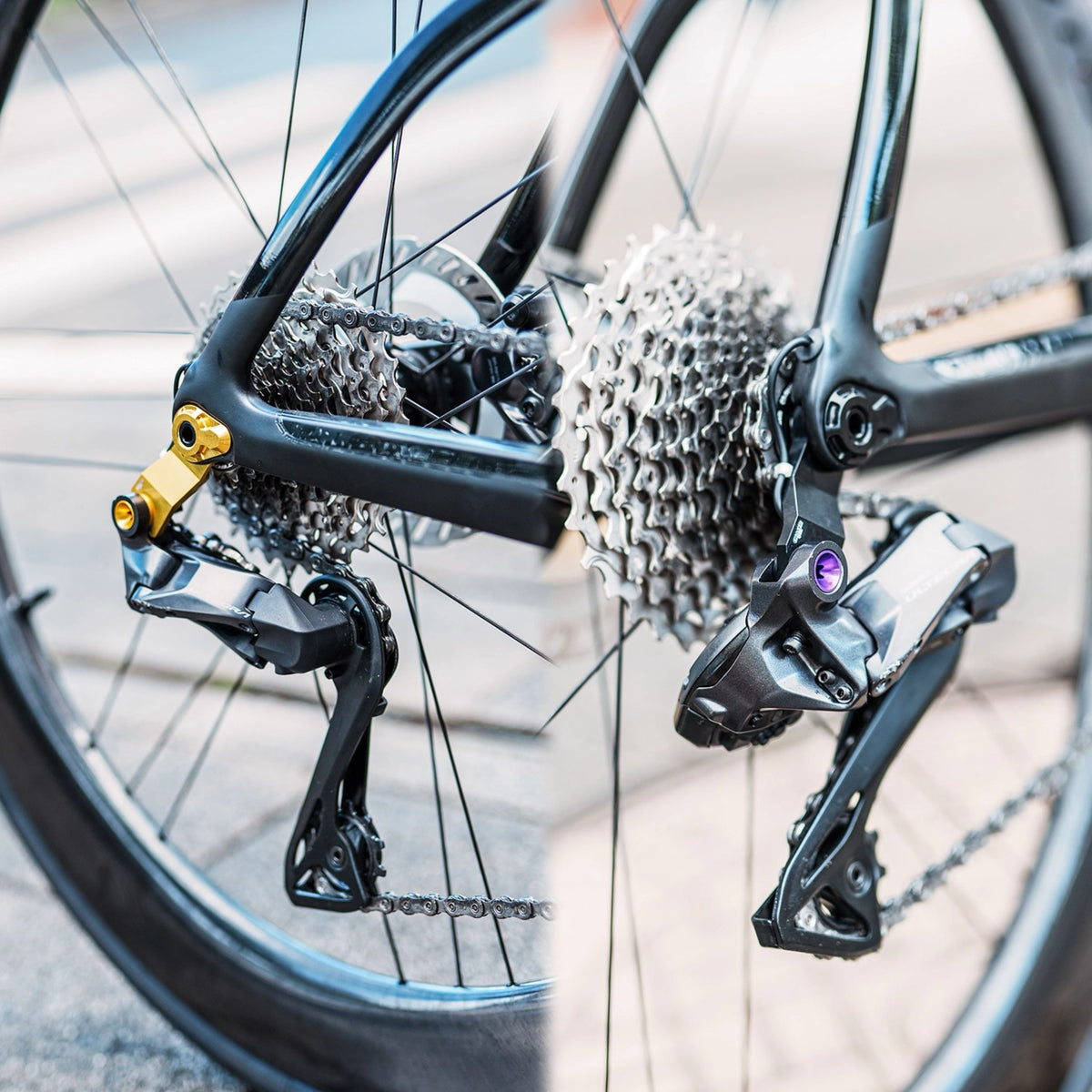 Patte de dérailleur Chaser Ultralight à montage direct pour cadres Pinarello séries F et Dogma (F9 / Dogma F / série X / Prince / Paris Disc)