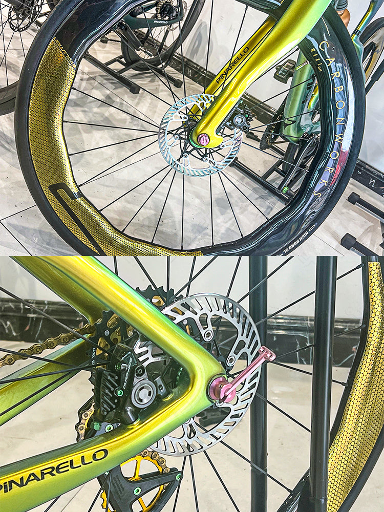 Perno passante a sgancio rapido nascosto in lega di titanio ultraleggero da 12 mm per Pinarello F