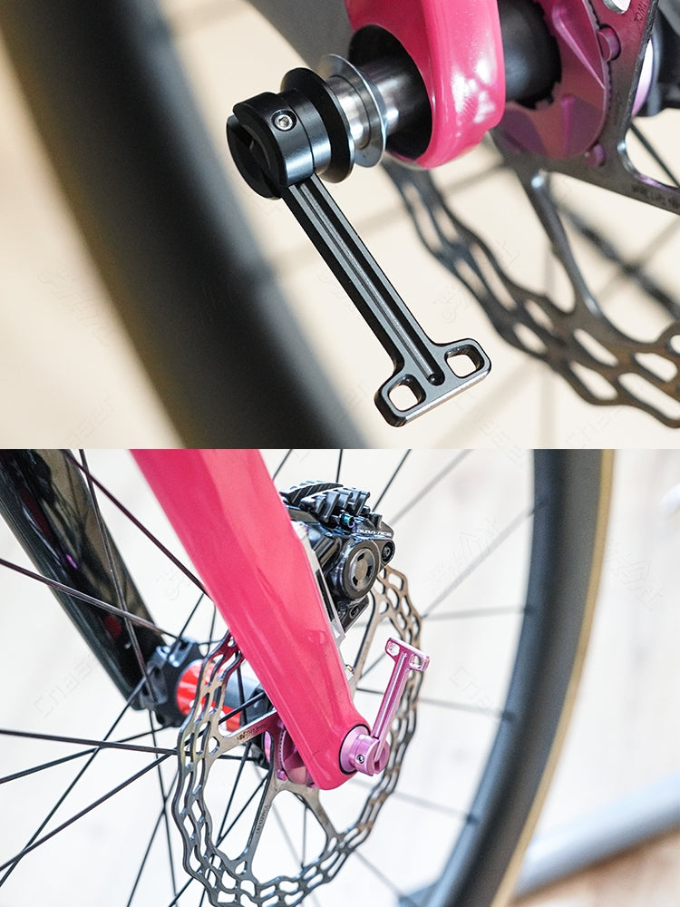 Eixo Passante Ultraleve de Liga de Titânio com Liberação Rápida Oculta para Bicicletas de Estrada/Specialized/Trek/Merida/Giant/Pinarello/Colnago/Cervelo/Canyon