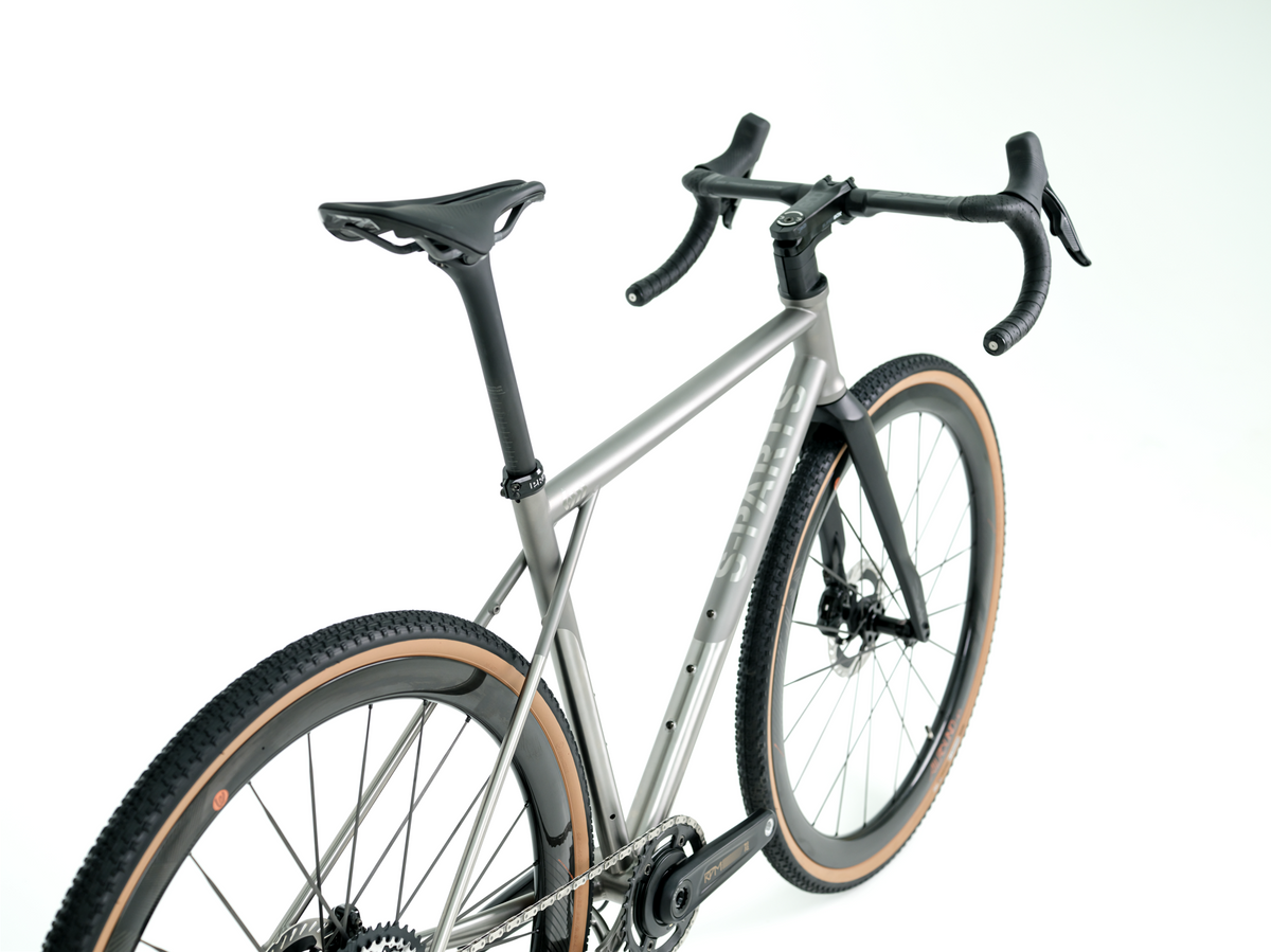 Quadro de Bicicleta Gravel S-PARTS em Liga de Titânio