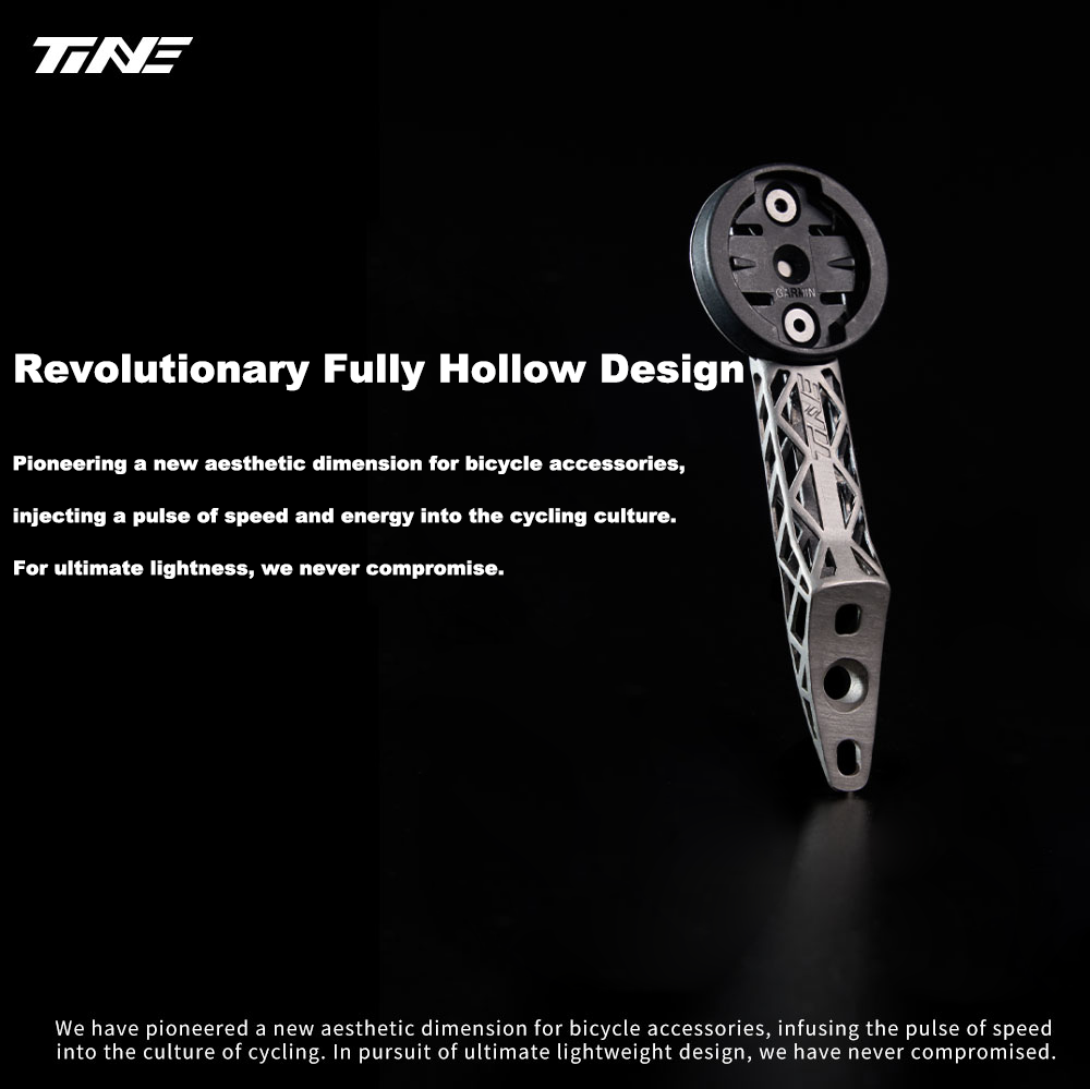 Supporto per computer TiNE in titanio ultraleggero Specialized Bikes 3D Print, completamente scavato, ad alta resistenza, 1 pz.