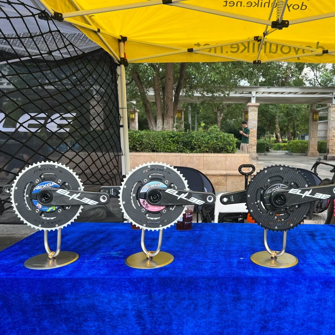 Fearless-Ti Carbon Fiber Chainrings 110BCD 4-Bolt|50-34 / 52-36 / 54-40 / 54-38|For XXE GP3 & SRAM RED|Titanium Bolts Included