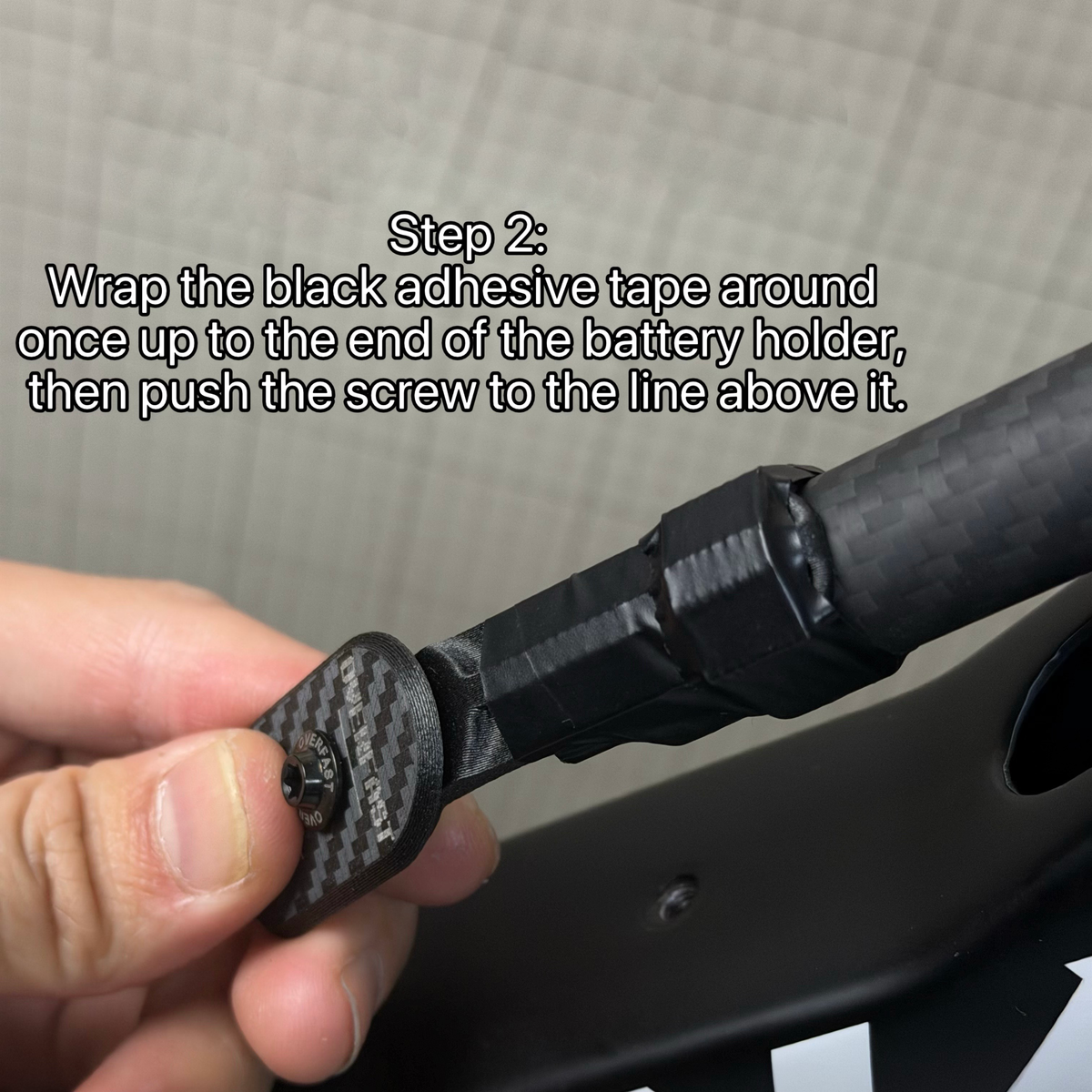 Suporte de Bateria de Carbono Ultraleve para Colnago Y1RS | Shimano Di2 / SRAM | Aprox. 10g