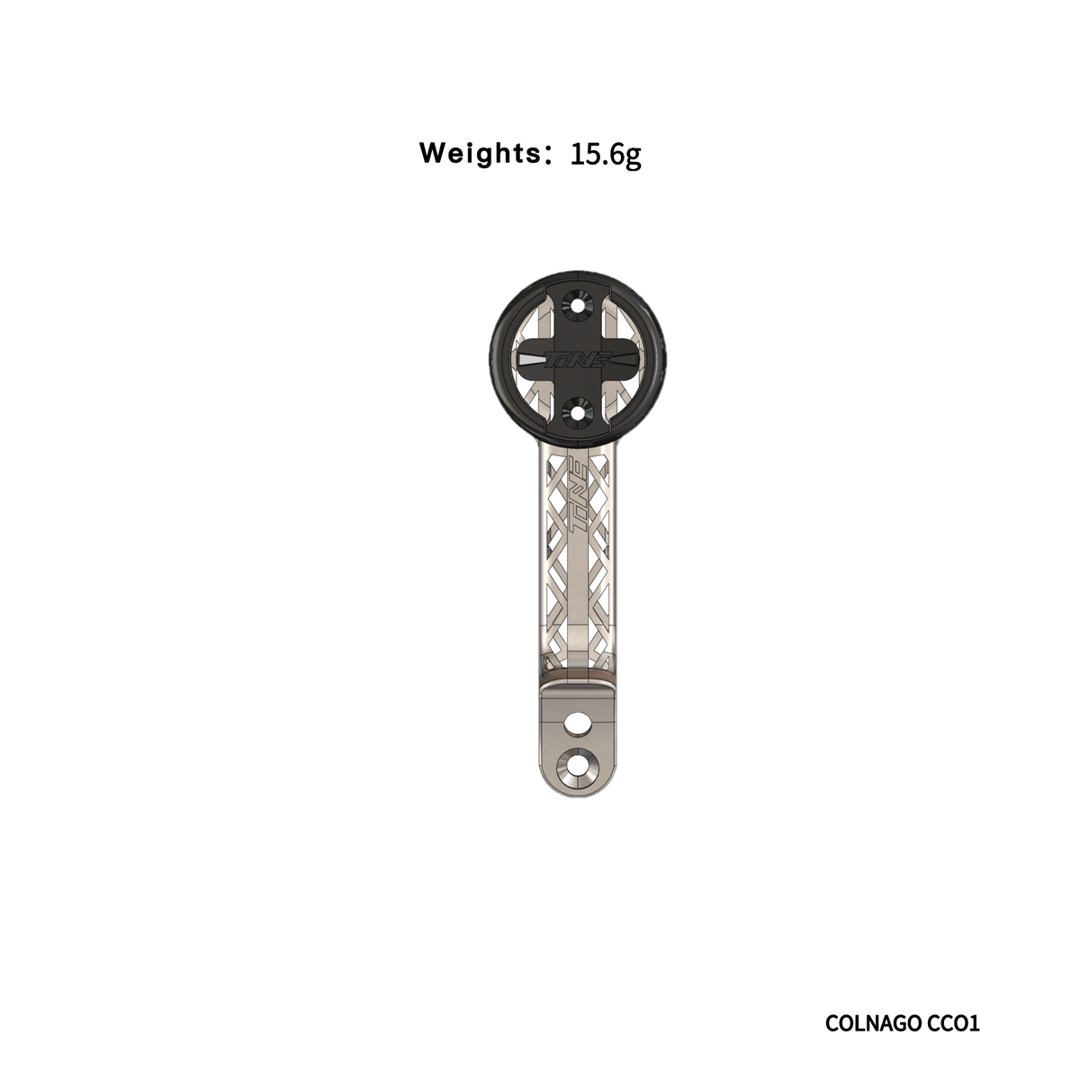Supporto per computer TiNE in titanio ultraleggero COLNAGO CCO1 Bikes 3D Print, completamente scavato, ad alta resistenza, 1 pz.