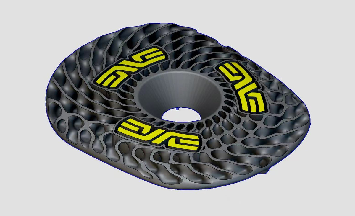 Tampa Superior Personalizável em Titânio Impressa em 3D para Guidão ENVE SES Aero Pro / AR In-Route – Opções de Cor e Texto