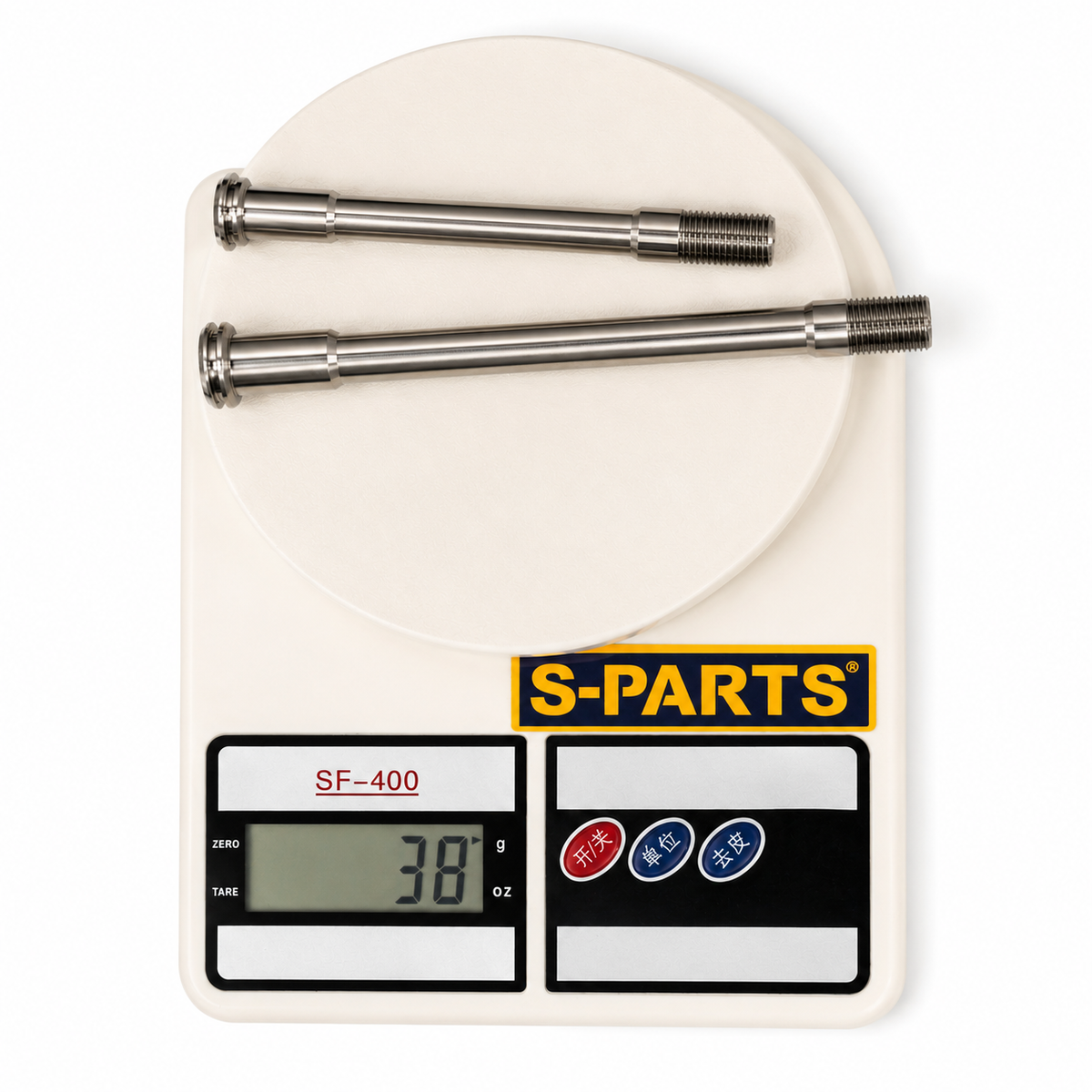 Kit de Eixos Passantes S-PARTS Titanium para Colnago Y1RS & V5RS | Upgrade Ultraleve de 38g / 32g
