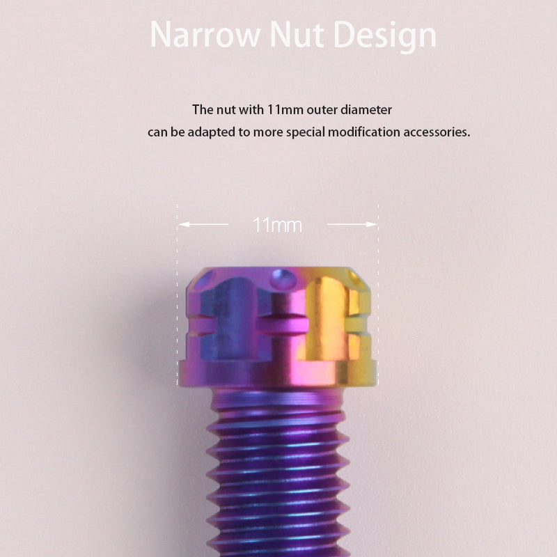 S-PARTS motorcycle electric vehicle new bibi split fixed M8*20 small head titanium alloy screw