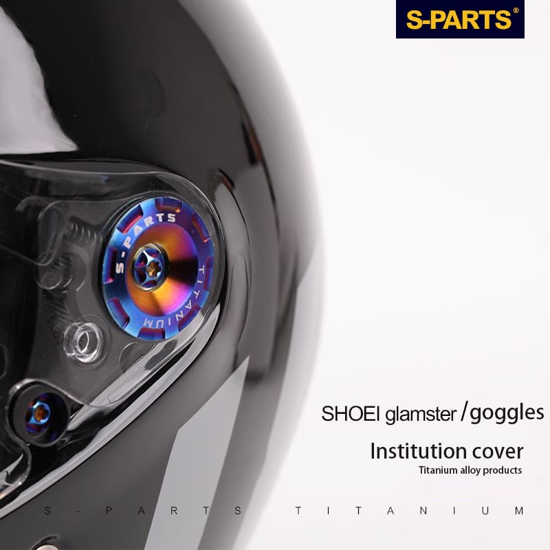 Mécanisme en alliage de titane S-parts pour casque SHOEI GLAMSTER, cache-vis pour lunettes Stan