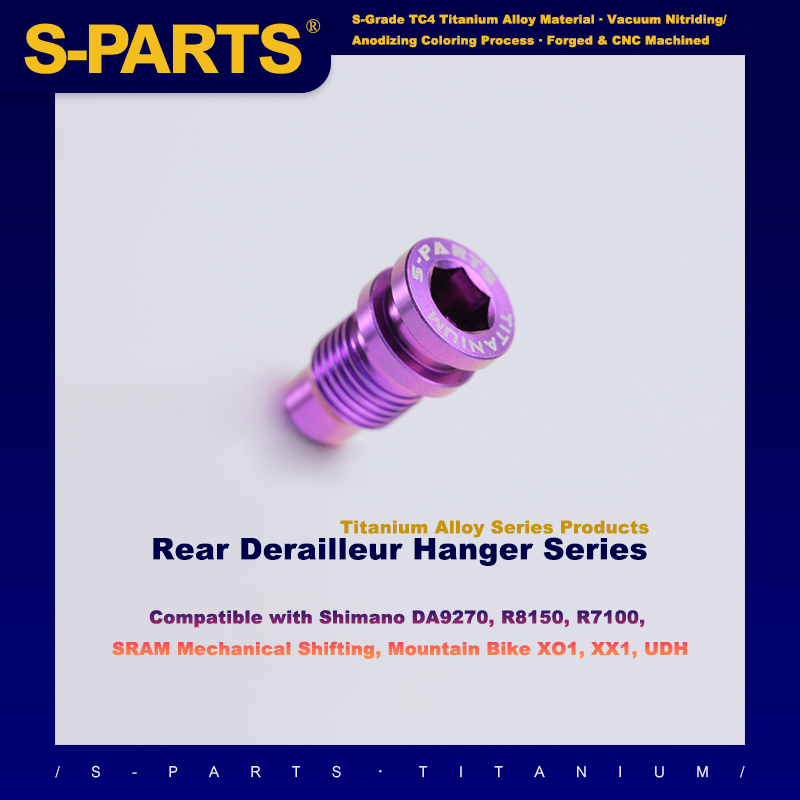 S-PARTS SHIMANO DA9270 R8150 R7100 SRAM Vis de pivot de dérailleur arrière en titane pour vélo de route