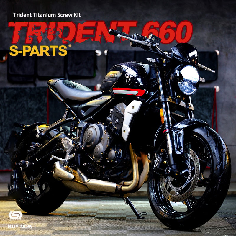 Trident 660 A3 moto modificata auto intera viti in lega di titanio dadi locomotiva