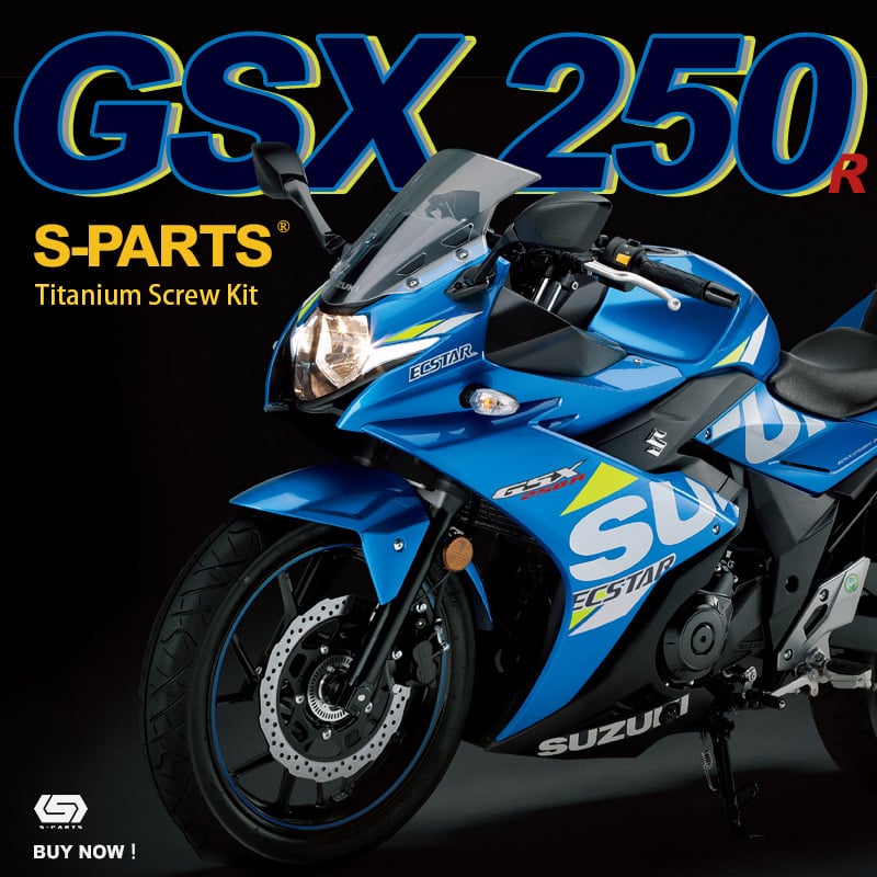 Viti in lega di titanio serie A3 S-parts MOTO GSX250 viti per il rimontaggio dell'intera auto fissaggio del piede del veicolo