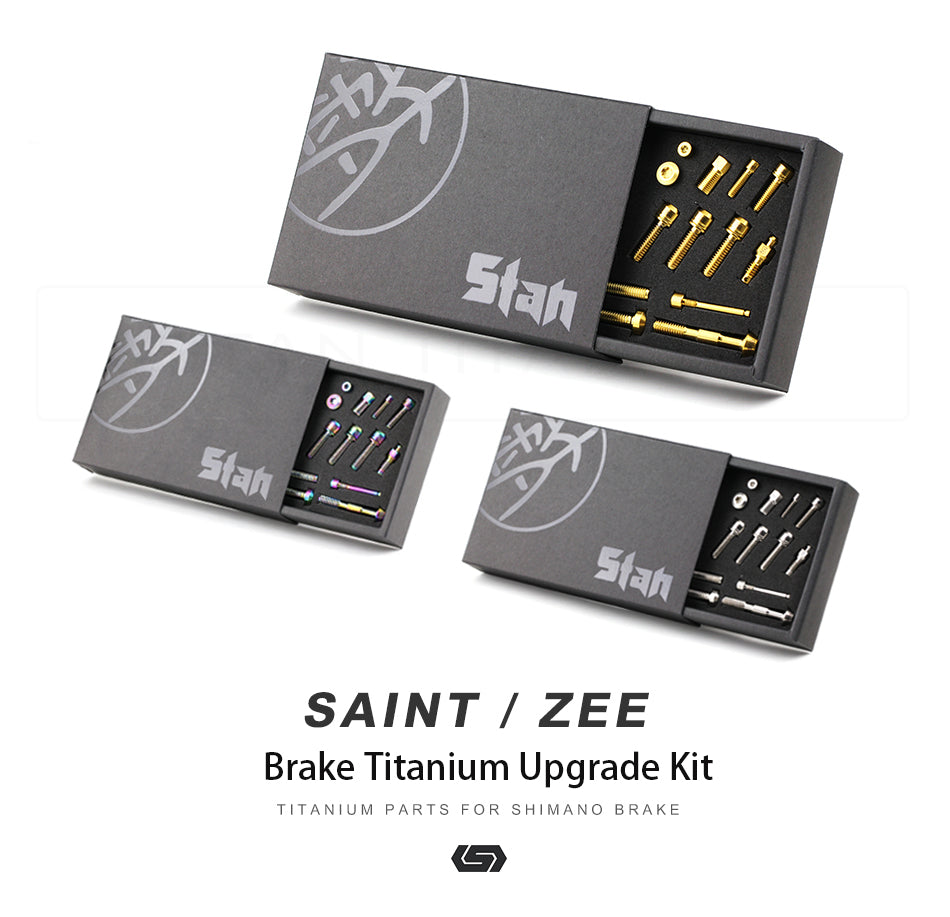 S-parts SAINT M820 ZEE Brake Titanium Alloy Upgrade Set Vite in titanio