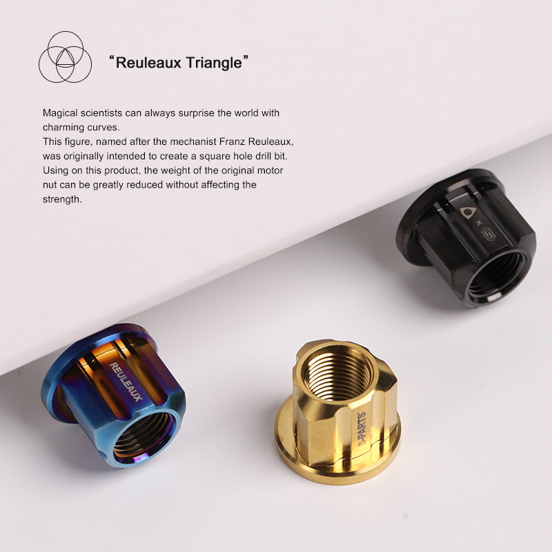 Porcas para motor rotor de liga de titânio S-parts série A3 M16/18/20 para motocicleta elétrica
